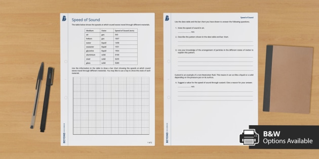 the speed of sound worksheet answers