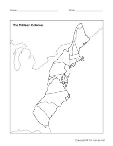 the thirteen colonies worksheet