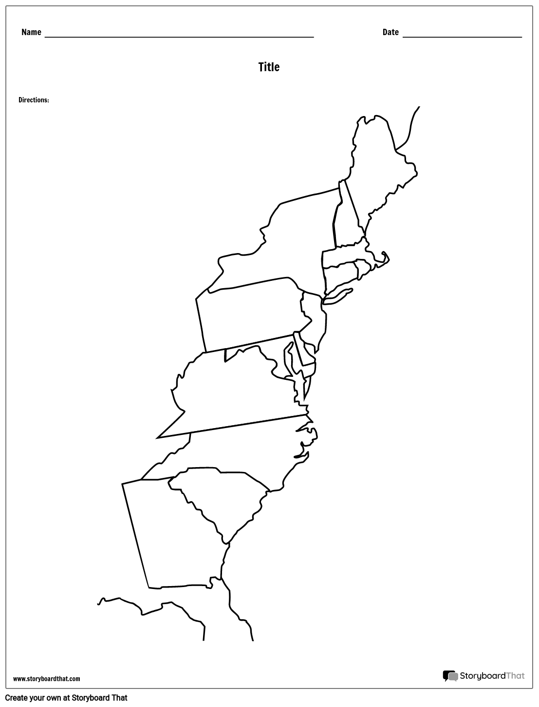 the thirteen colonies worksheet