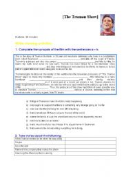 The Truman Show worksheets