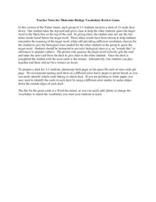Biology Vocabulary Words Lesson Plans &  Worksheets