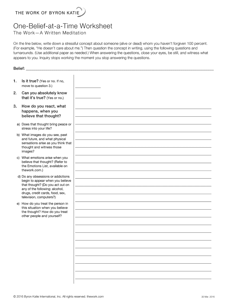 the work katie byron worksheet