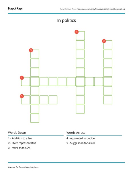 the world political worksheet