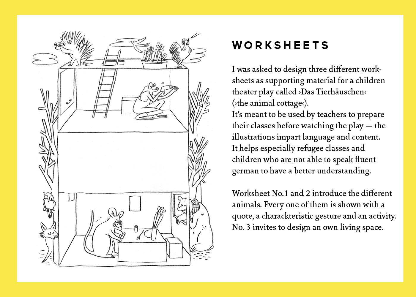 worksheets for a children theater :: Behance