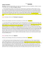 worksheet #5.docx - Name: Raya Al-Alami Theme Worksheet Directions ...