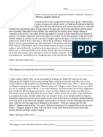 Theme Worksheet 6: Directions: Determine What The Theme Is For ...