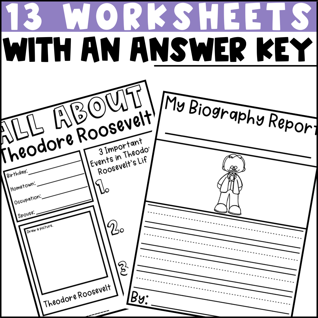 theodore roosevelt worksheet