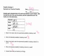 probability answer keys.pdf - Probability Worksheet 4 Experimental ...