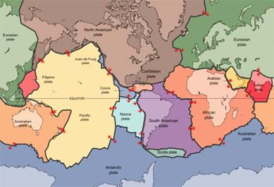 theory of plate tectonics worksheet