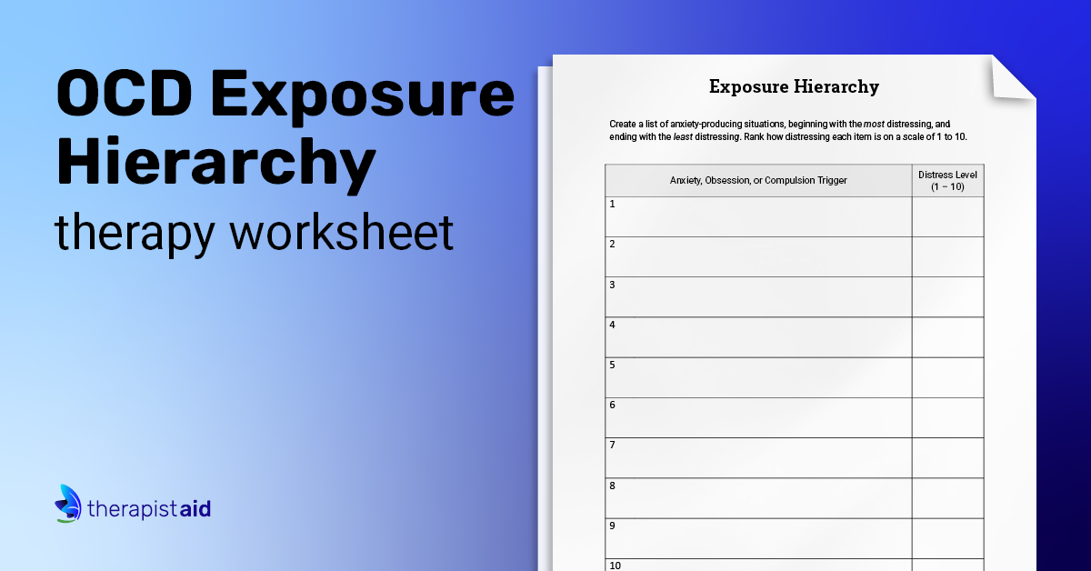 therapist aid worksheet