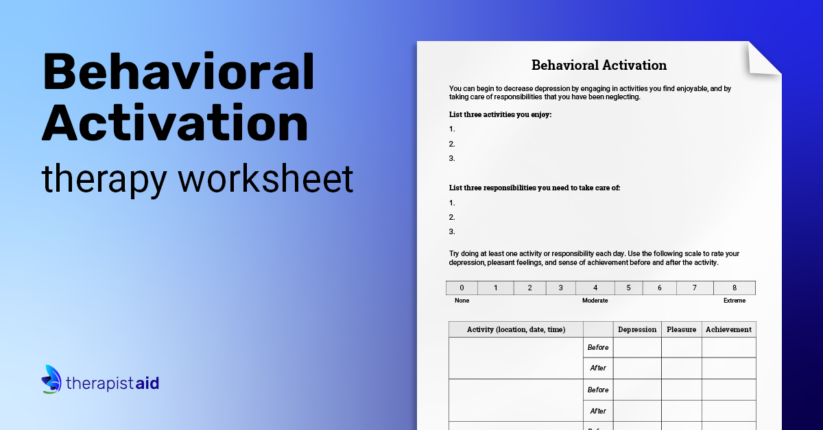 therapist aid worksheet