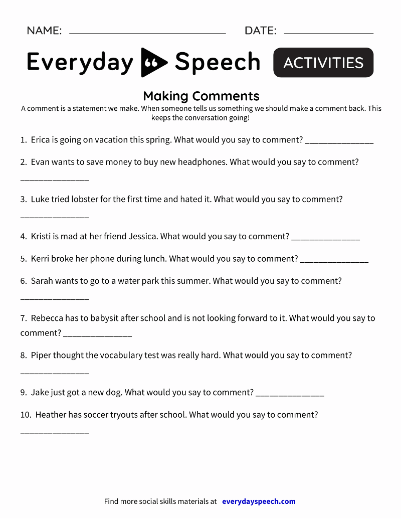 therapy worksheet templates