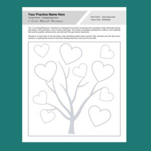 therapy worksheet templates