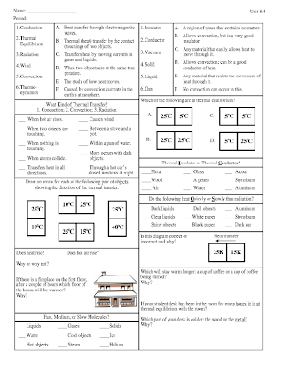 thermodynamics worksheet answers
