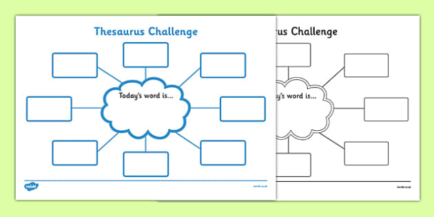 Thesaurus Worksheets