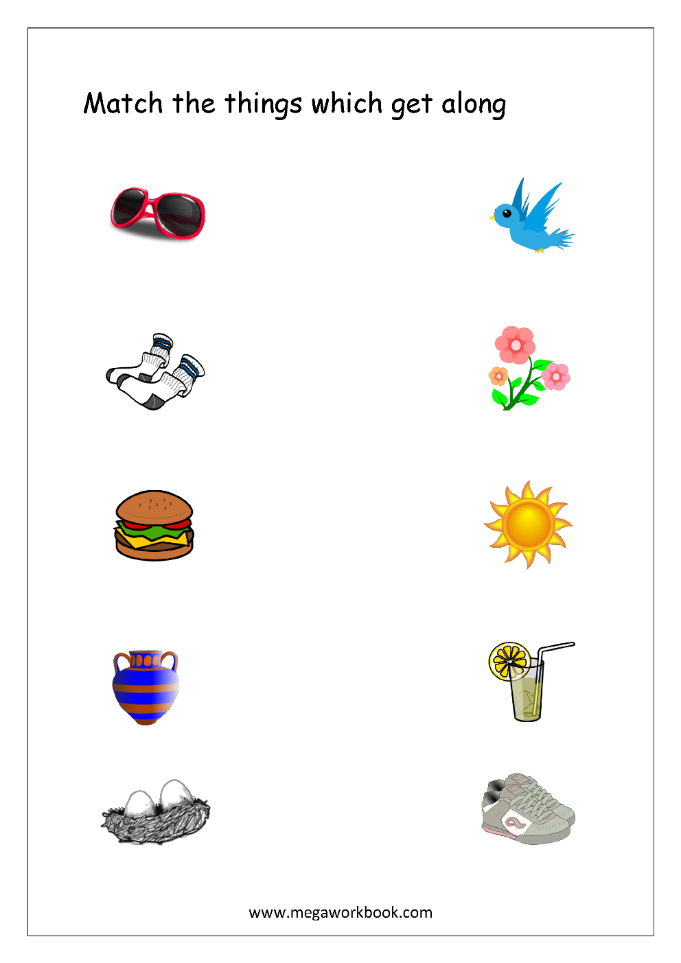 Things That Go Together Worksheets - Free Printable What Goes ...