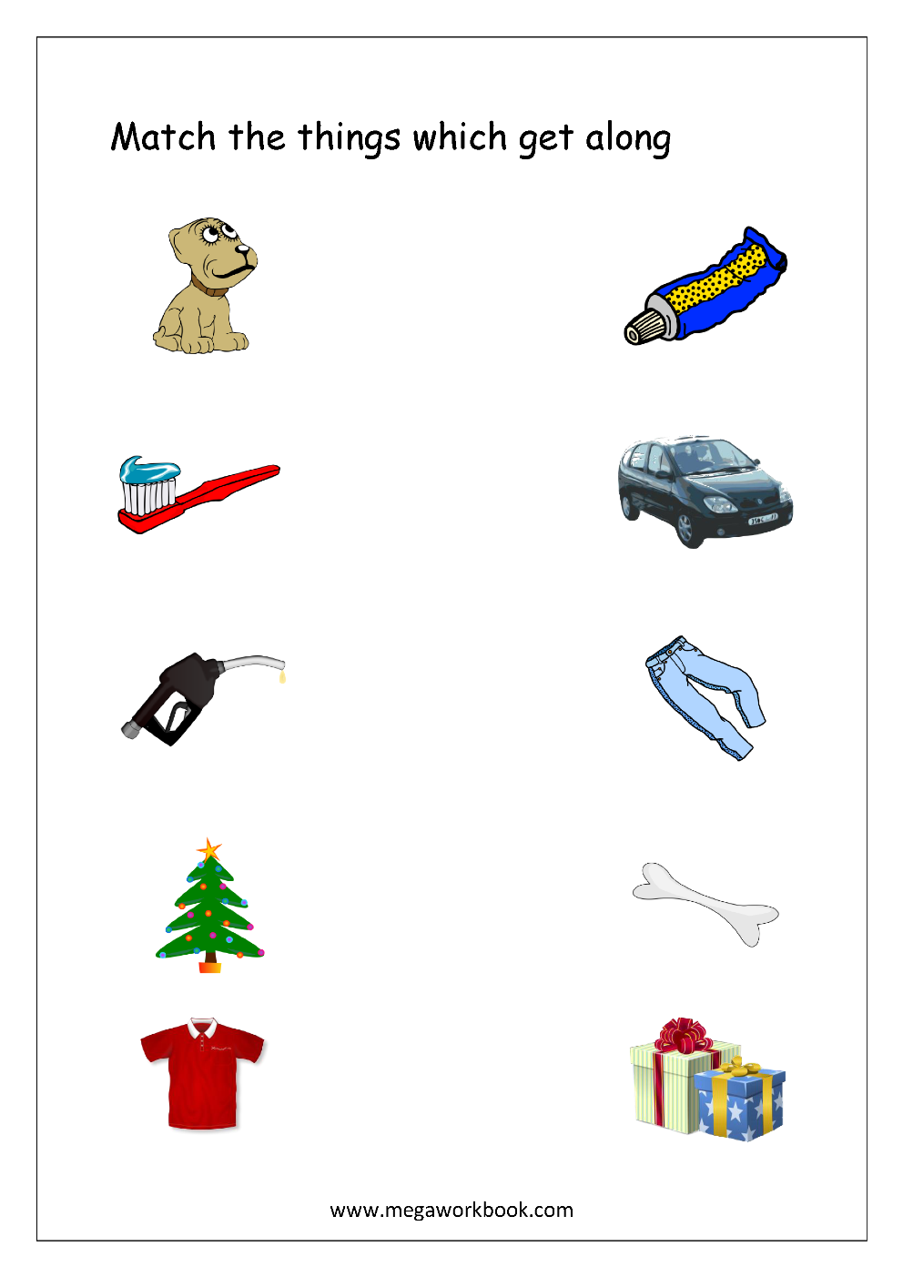 Things That Go Together Worksheets - Free Printable What Goes ...