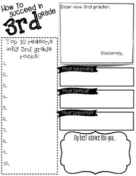 End of 3rd Grade Fun Packet
