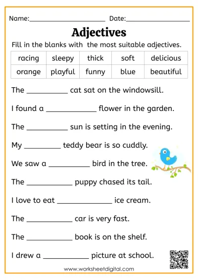 Grade 3 English - Worksheet Digital