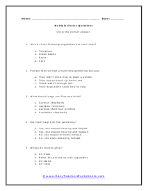 Reading Worksheets for 3rd Graders