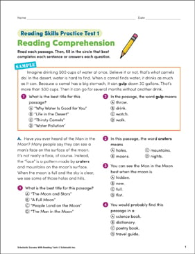Download 3rd Grade Reading Worksheets | Scholastic