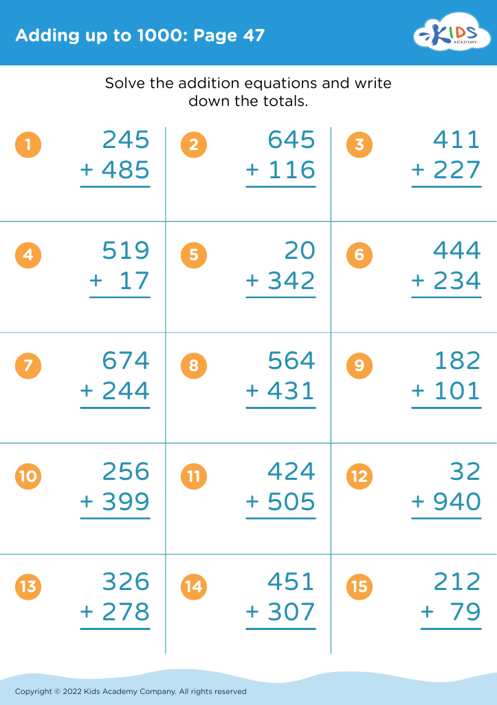 Addition and Subtraction Worksheets for Grade 3: Printable 3 Digit ...