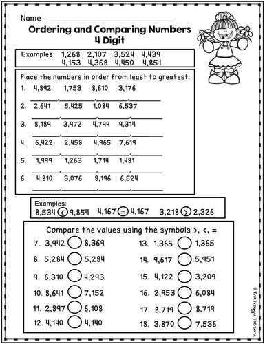 Spring Math Third Grade | Spring Math Worksheets by The Froggy Factory