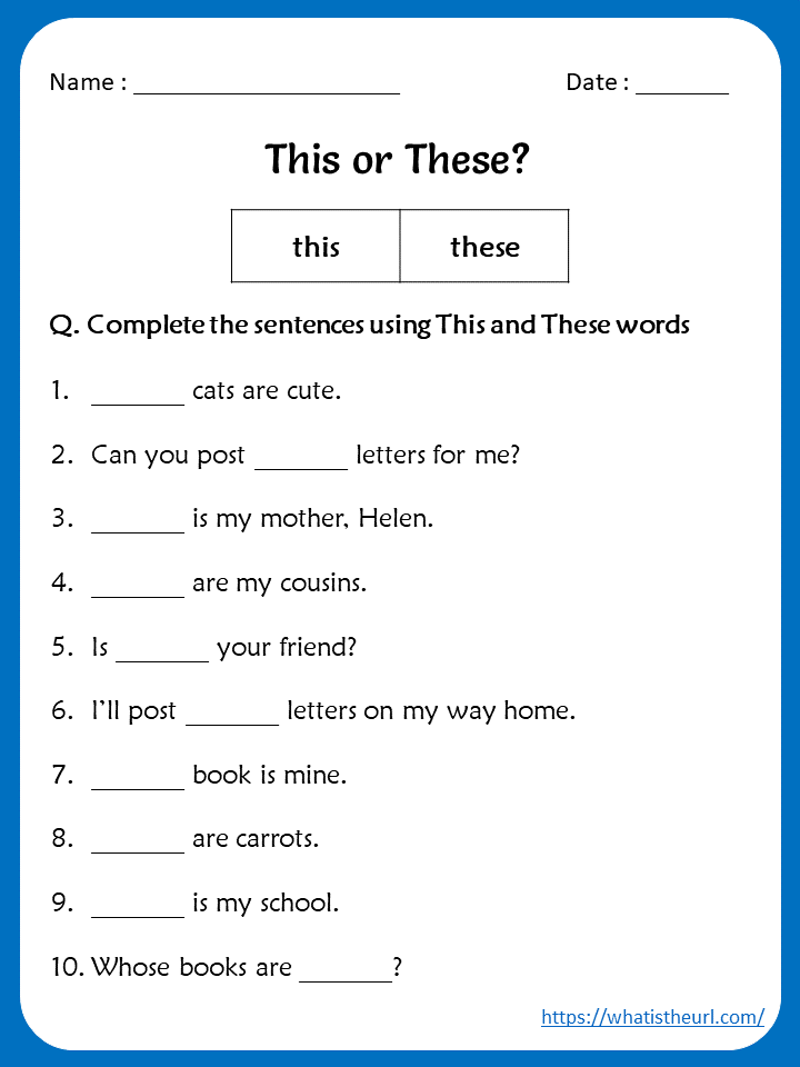 This Or These Worksheets For 2nd Grade - Your Home Teacher