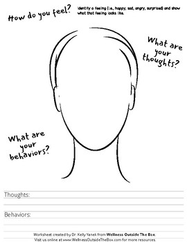 thoughts feelings actions worksheet