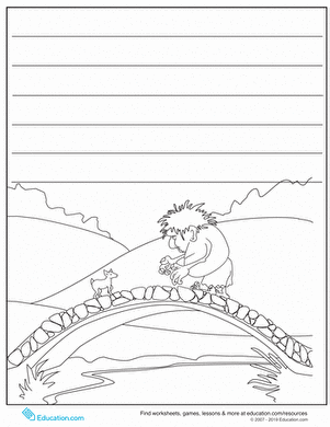 three billy goats gruff worksheet