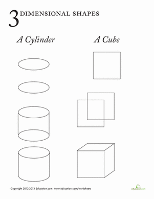3-Dimensional Shapes | Worksheet 