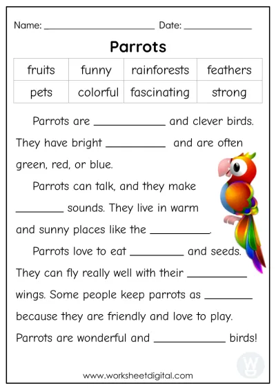 Grade 3 English - Worksheet Digital