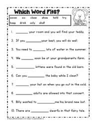 Third Grade Reading Worksheets