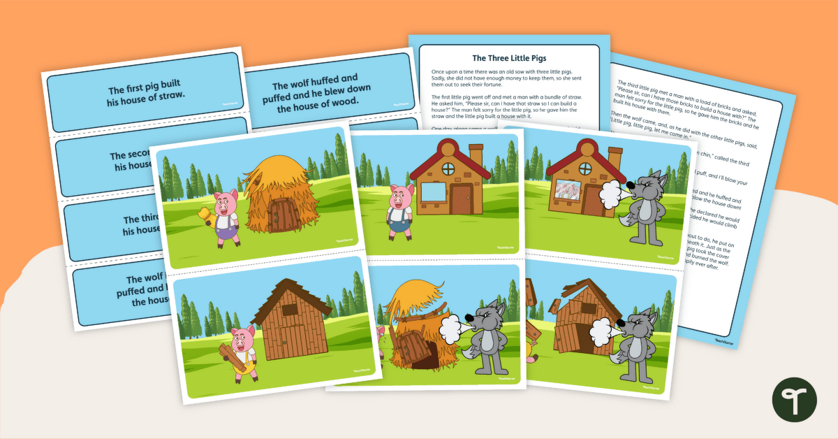 Simple Three Little Pigs Sequencing Cards Palm Sunday Crafts For C7C Simple Three Little Pigs Sequencing Cards Palm Sunday Crafts For C7C