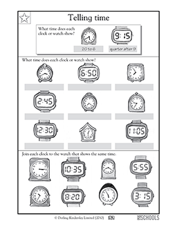 Free printable Telling Time worksheet.Great for 2nd grade.#math ...