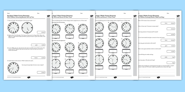 Time Questions Year 6 | Reasoning Test Practice - Twinkl