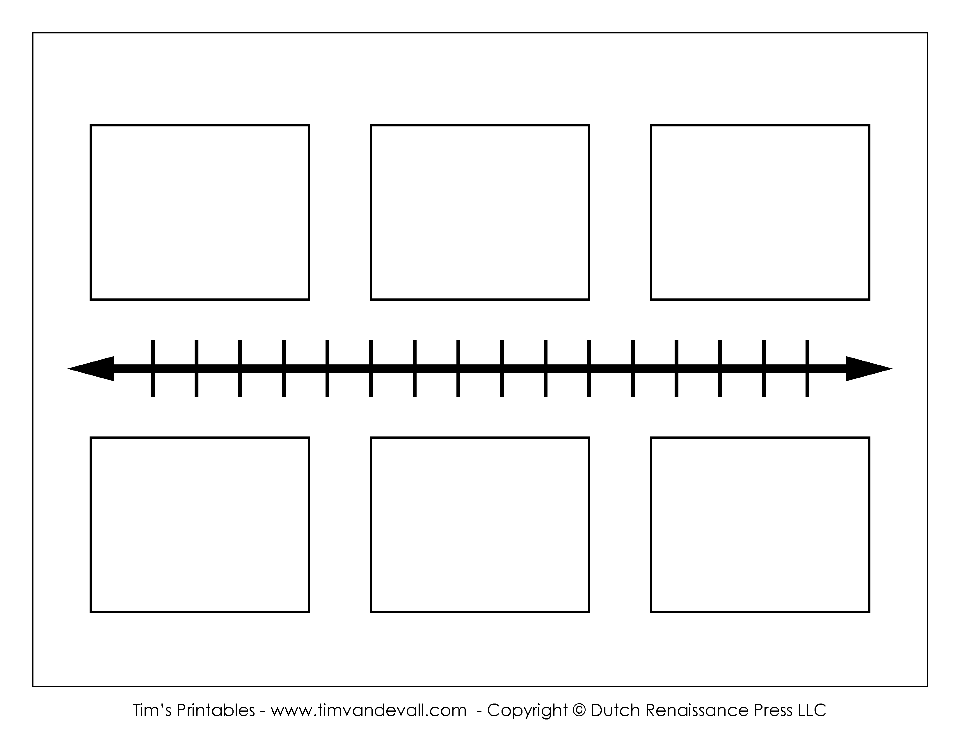 Blank Timeline Template - Tims Printables