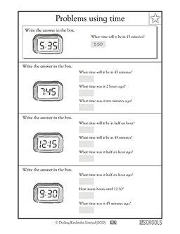 Calculating time | 3rd grade, 4th grade Math Worksheet | GreatSchools