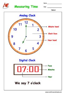time measurement worksheet for grade