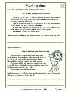 Time Order Transition Words Lesson Plans &  Worksheets
