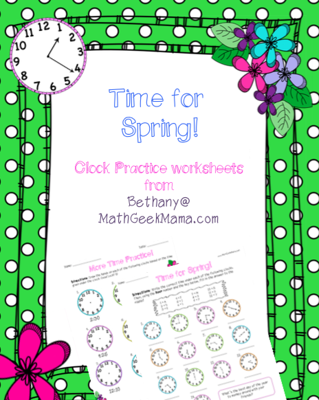 FREE Telling Time Practice Worksheets
