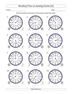 Time and Clock Worksheets