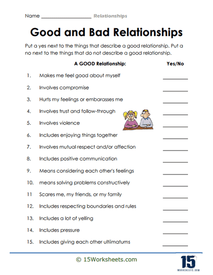 Relationships Worksheets - 15 Worksheets Library