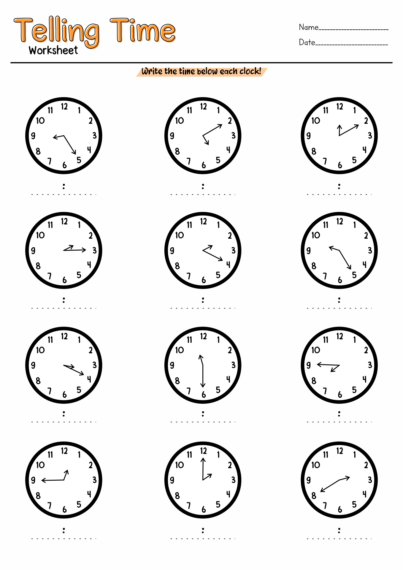 18 Time Worksheets For 3rd Grade - Free PDF at worksheeto.com