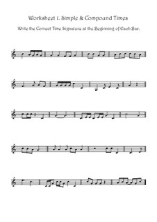 time signature worksheet