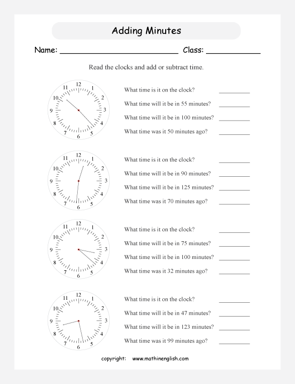 Printable primary math worksheet for math grades 1 to 6 based on ...