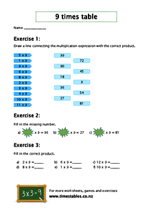 time table worksheet for grade