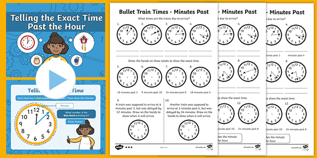 Teaching Time to the Minute - Resource Pack (teacher made)