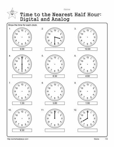 Telling-Time-Worksheet-32 Worksheets