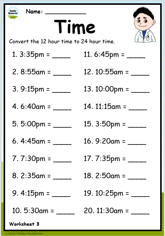 Grade 5 Time Worksheets | Free Printables | Math Worksheets